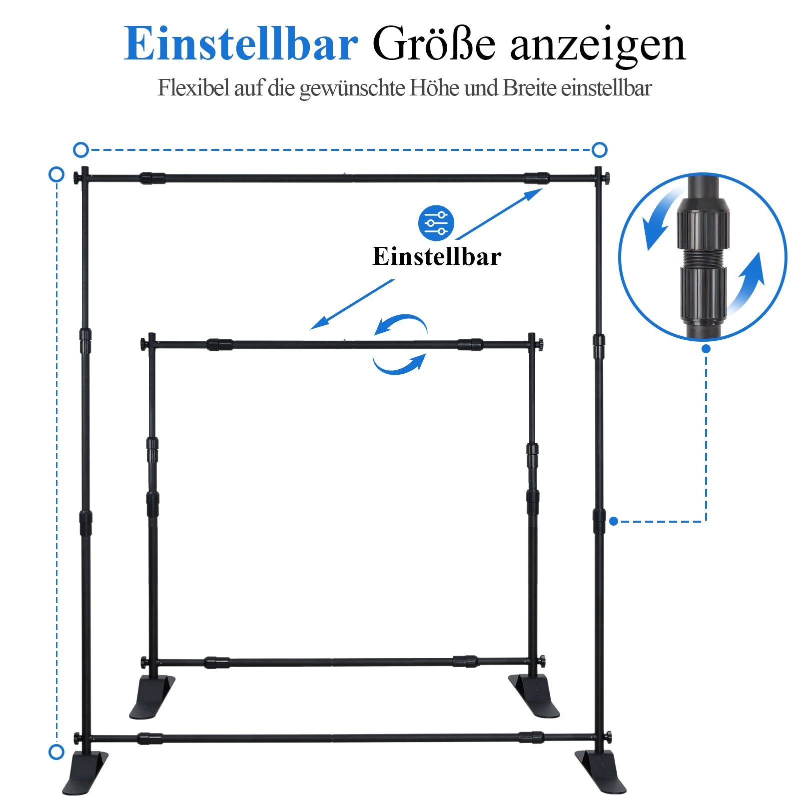 ⚡Blitzangebote #3-Kate Gerüst Teleskopische Ausrüstung Verstellbare Fotokulisse Display Ständer