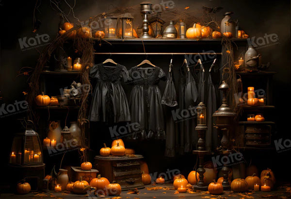 Kate Hexenkleid Kleiderschrank Halloween Hintergrund für Fotografie