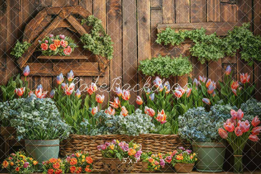 Kate Frühling Tulpe duftende Blume Tor Hintergrund von Emetselch