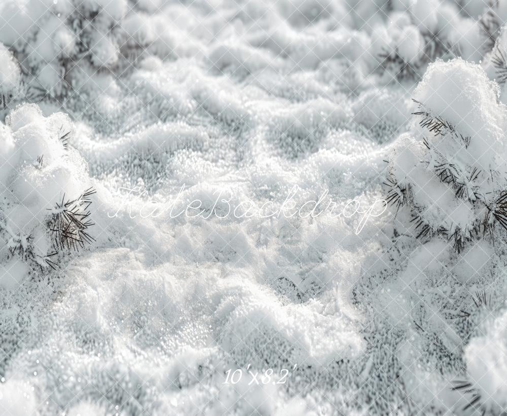 Kate Wald Weiße Schneelandschaft Boden Hintergrund entworfen von Kate Image