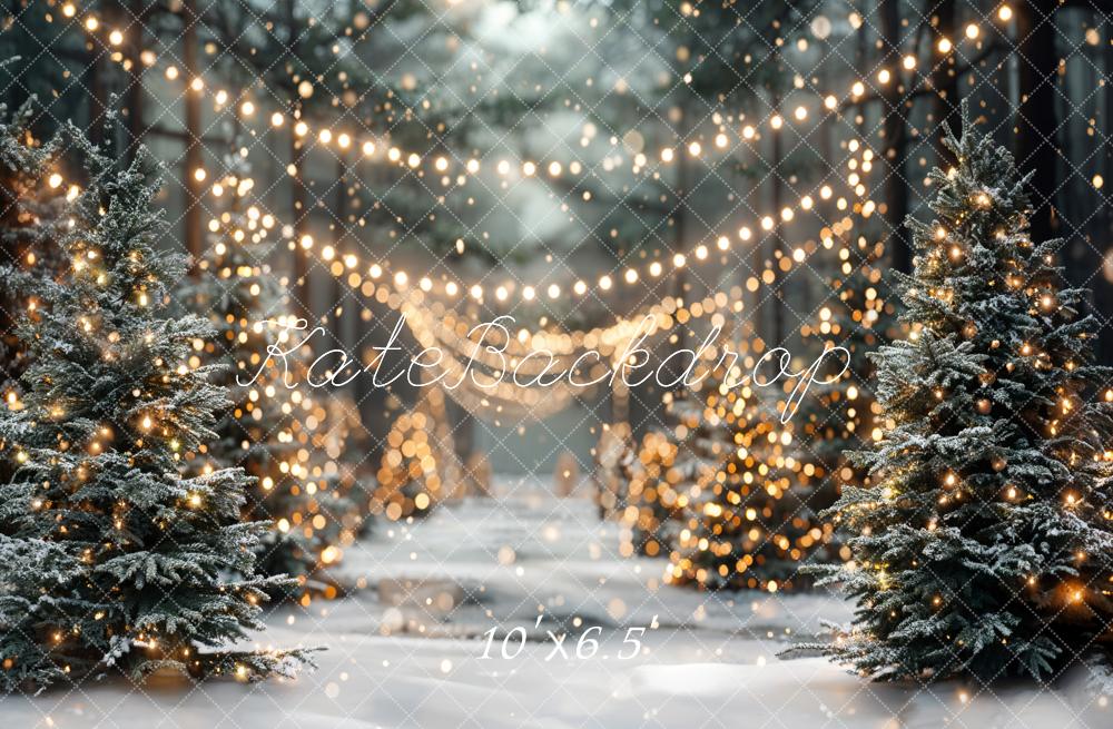 50%OFF-Kate Winter Weihnachten Outdoor Wald Weiße Schneelandschaft Hintergrund