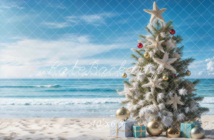 Kate Weihnachten Meer Strand Hintergrund entworfen von Emetselch