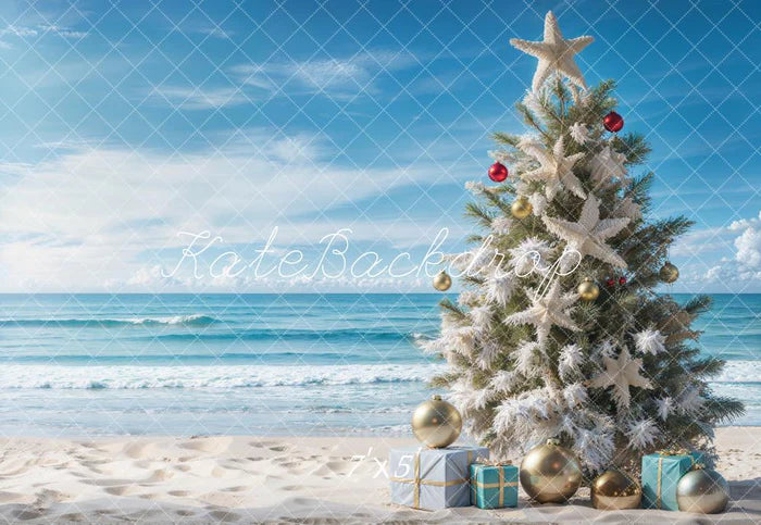 Kate Weihnachten Meer Strand Hintergrund entworfen von Emetselch