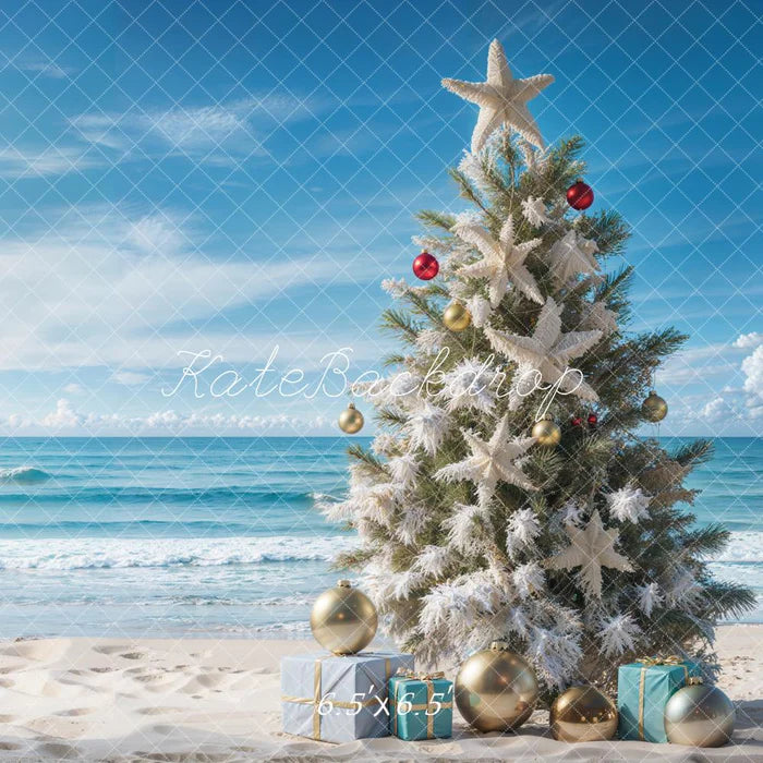 Kate Weihnachten Meer Strand Hintergrund entworfen von Emetselch