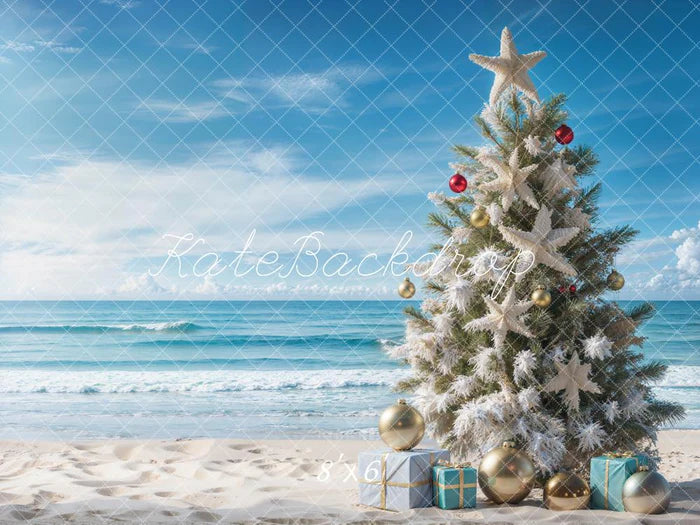 Kate Weihnachten Meer Strand Hintergrund entworfen von Emetselch