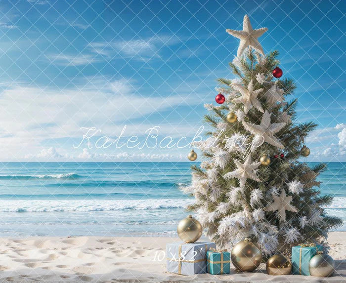 Kate Weihnachten Meer Strand Hintergrund entworfen von Emetselch