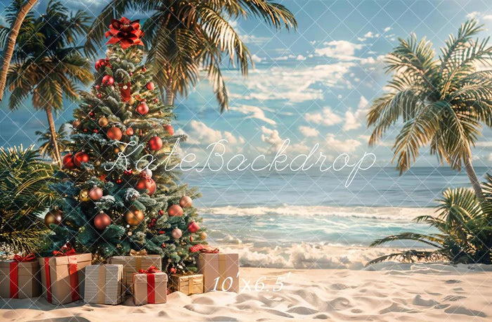 Kate Tropical Weihnachten Meer Strand Kulisse entworfen von Emetselch