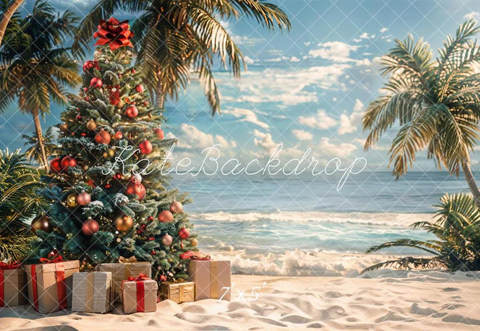 Kate Tropical Weihnachten Meer Strand Kulisse entworfen von Emetselch