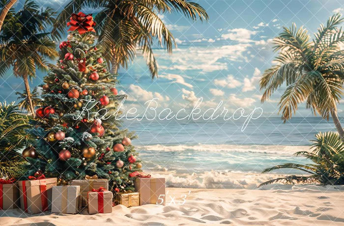 Kate Tropical Weihnachten Meer Strand Kulisse entworfen von Emetselch