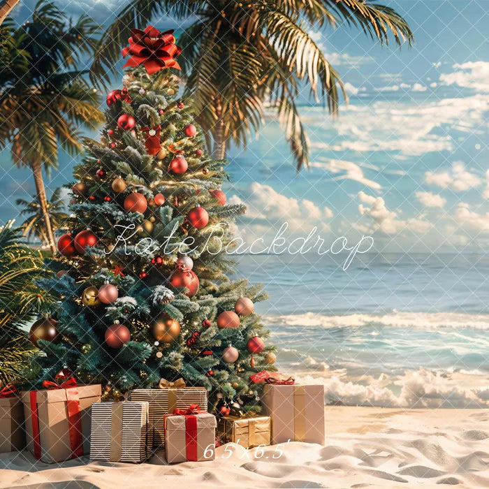 Kate Tropical Weihnachten Meer Strand Kulisse entworfen von Emetselch