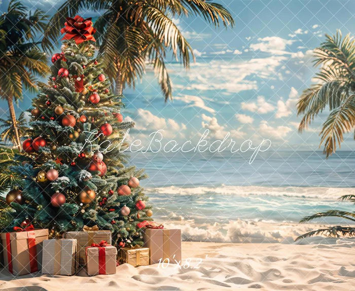 Kate Tropical Weihnachten Meer Strand Kulisse entworfen von Emetselch