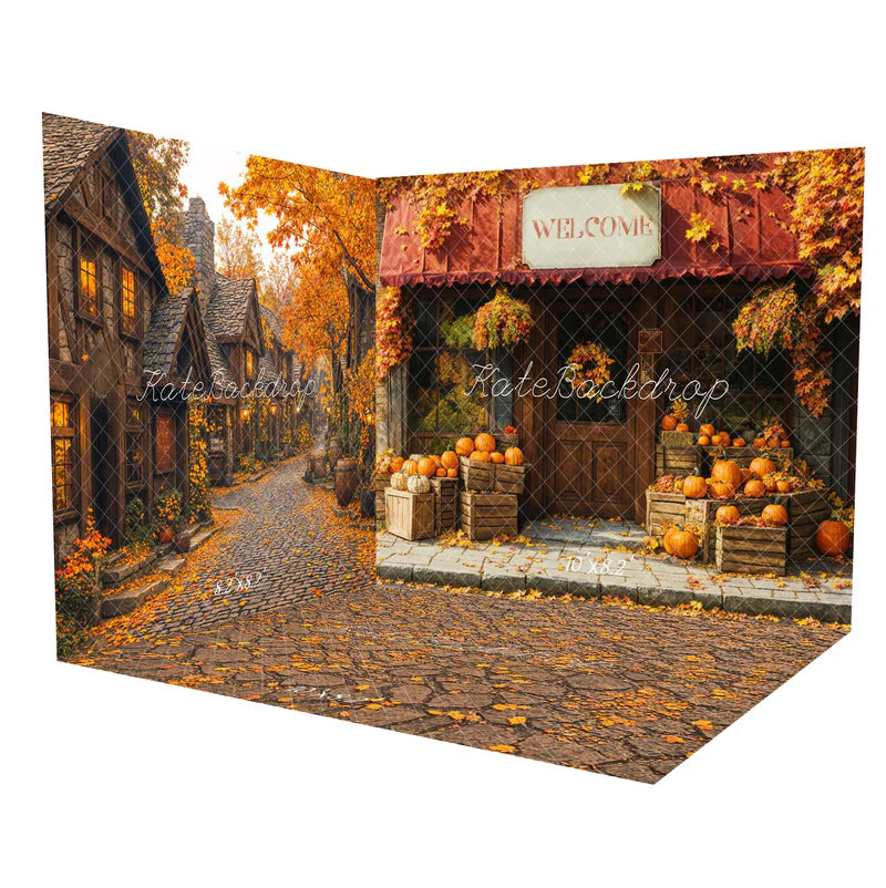 Kate Herbst Village Straße Ahornbaum Zimmer Set(8ftx8ft&10ftx8ft&8ftx10ft)