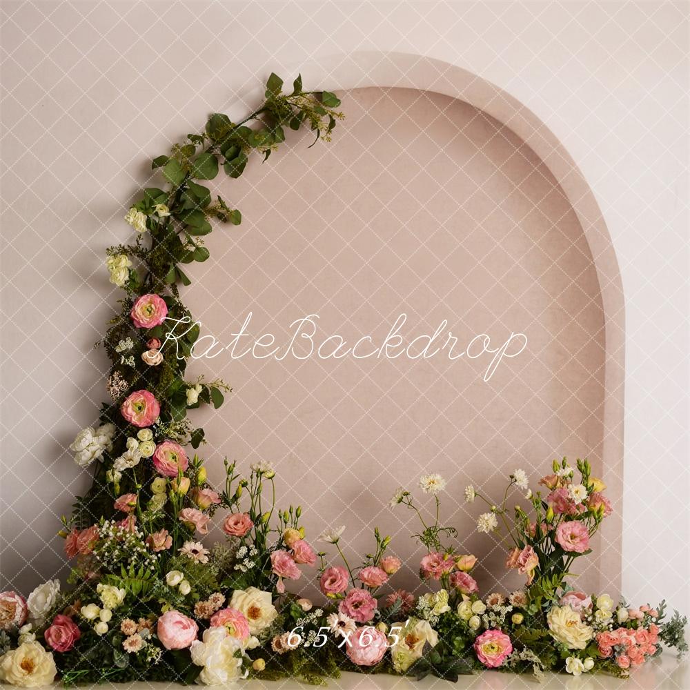 Kate Frühling Blumenbogen Wand Elegant Hintergrund von Mandy Ringe Fotografie