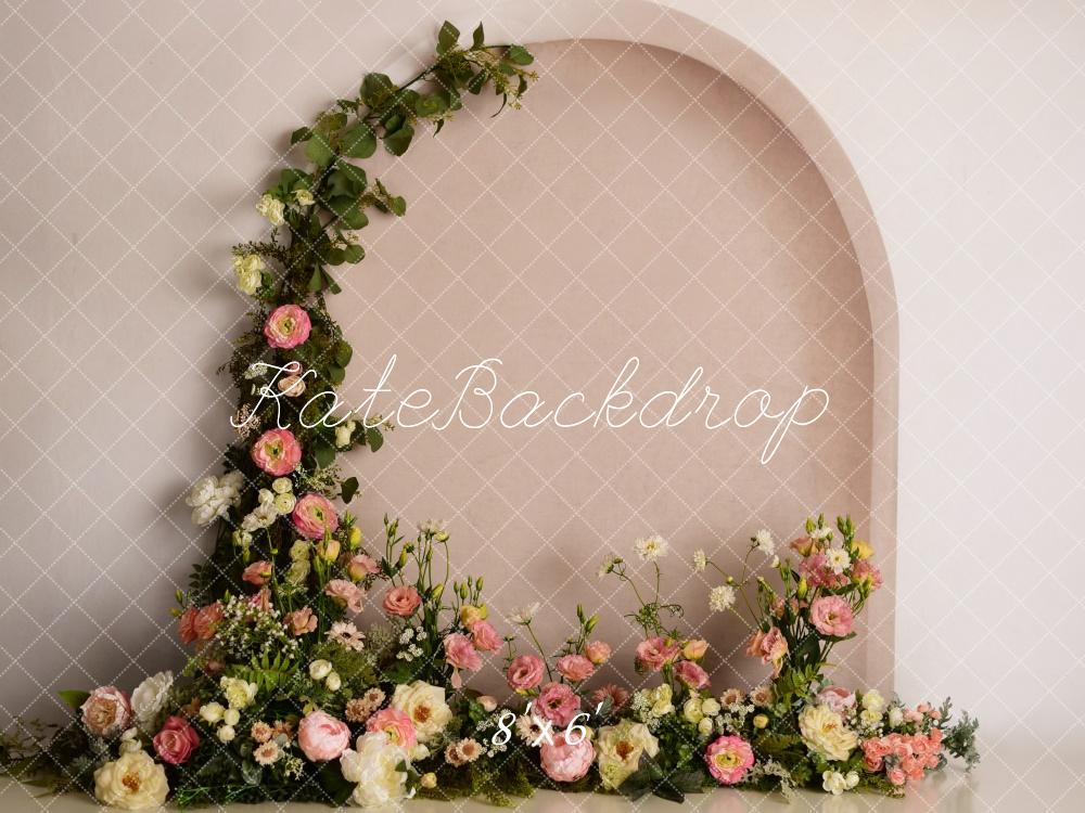 Kate Frühling Blumenbogen Wand Elegant Hintergrund von Mandy Ringe Fotografie