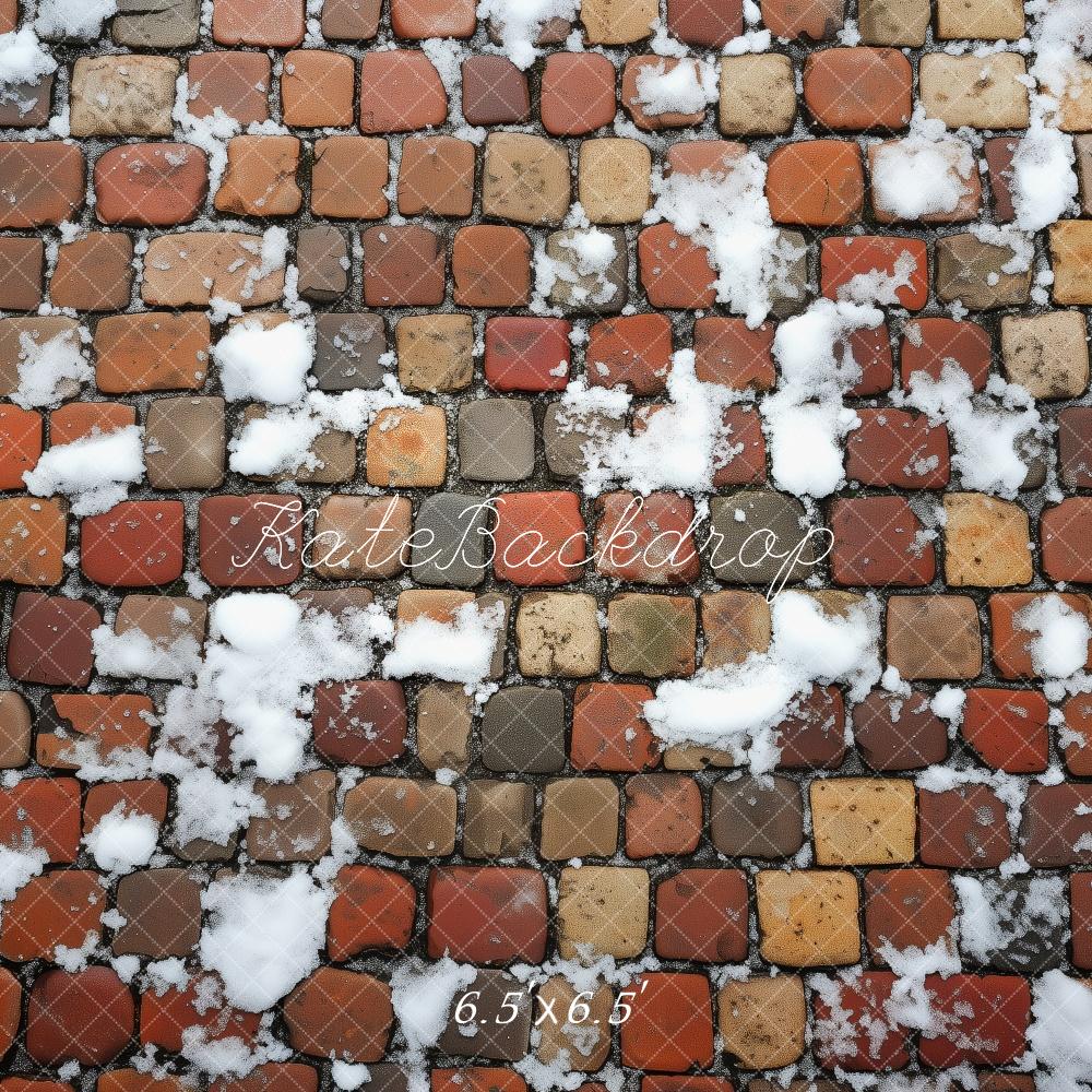 Kate Winter Stein Schnee Boden Hintergrund von Patty Roberts