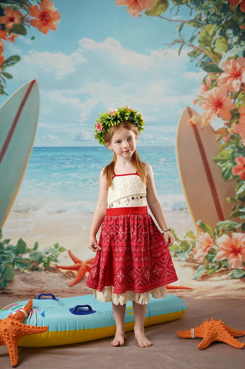 Kate Tassel Strand Kind Kleid für Fotografie