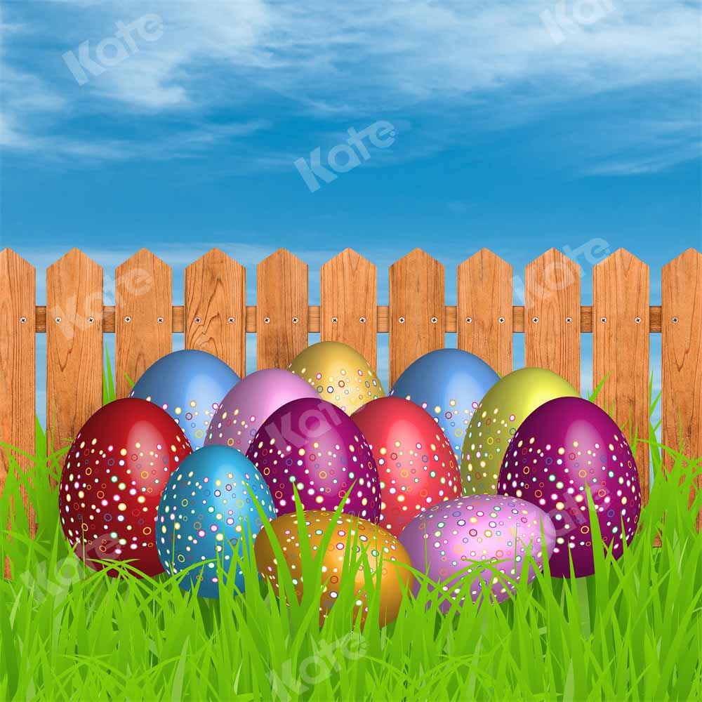 Kate Kombibackdrop Ostern Ostereier  Blauer Himmel Hintergrund - Kate Backdrop.de