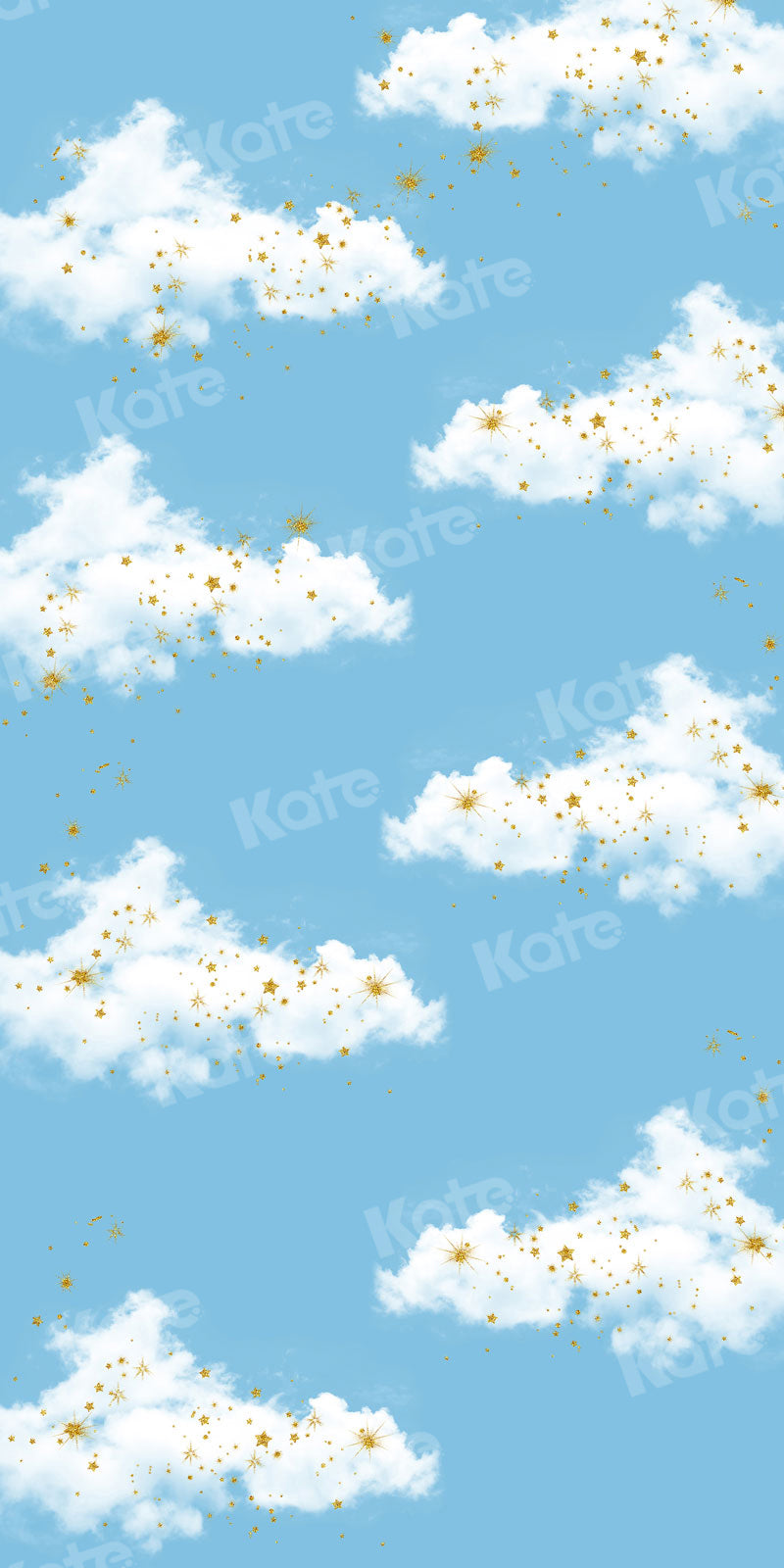 Kate Kombibackdrop Blau Himmel Hintergrund Wolken neugeboren - Kate Backdrop.de