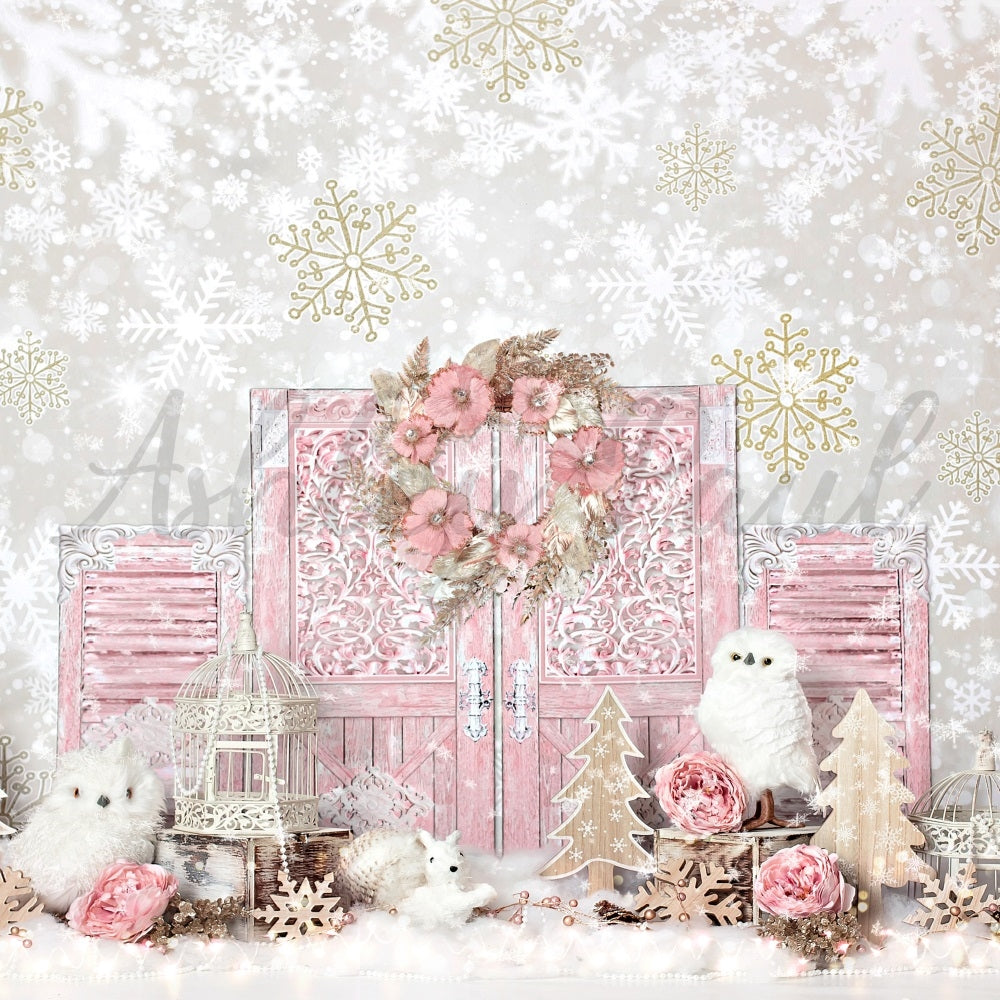 Kate Shabby Chic Wintertiere Hintergrund von Ashley Paul