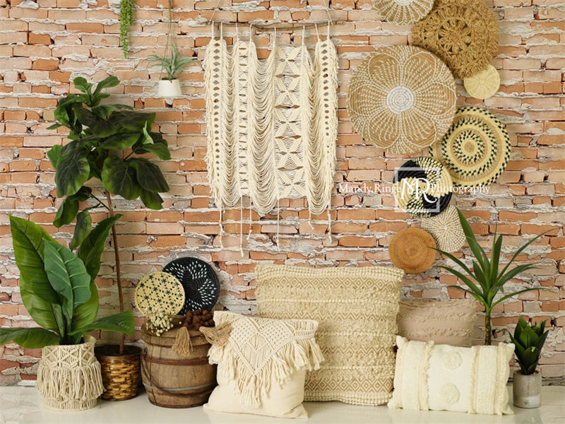 Kate Südwestlicher Boho-Makrame-Wandhintergrund von Mandy Ringe Photography