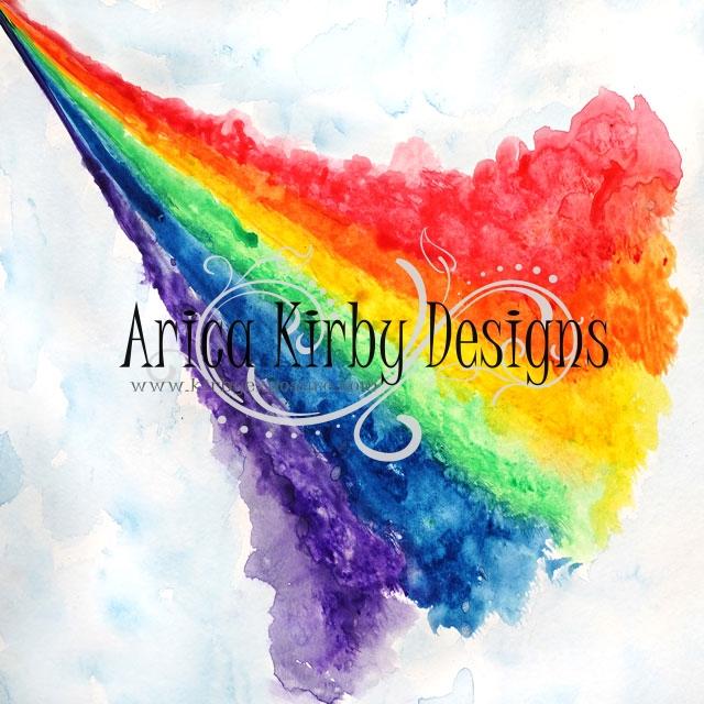 Kate Regenbogen Geburtstag Hintergrund von Arica Kirby - Kate Backdrop.de