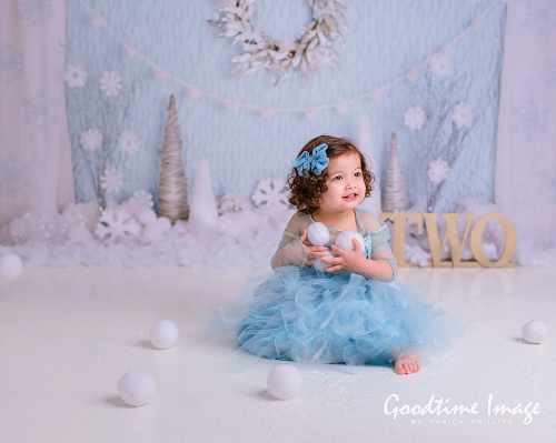 Kate Winter Onederland Schneeflocke Hintergrund Entworfen von Mandy Ringe Photography - Kate Backdrop.de