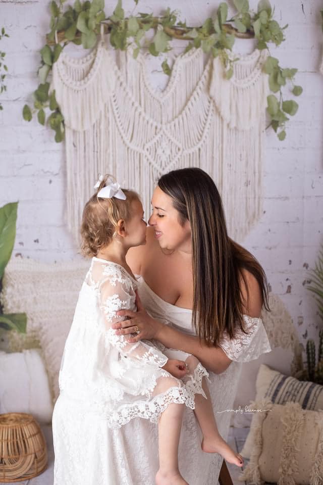 Kate Boho Macrame Bodenkissen mit Pflanzen Hintergrund Entworfen von Mandy Ringe Photography - Kate Backdrop.de