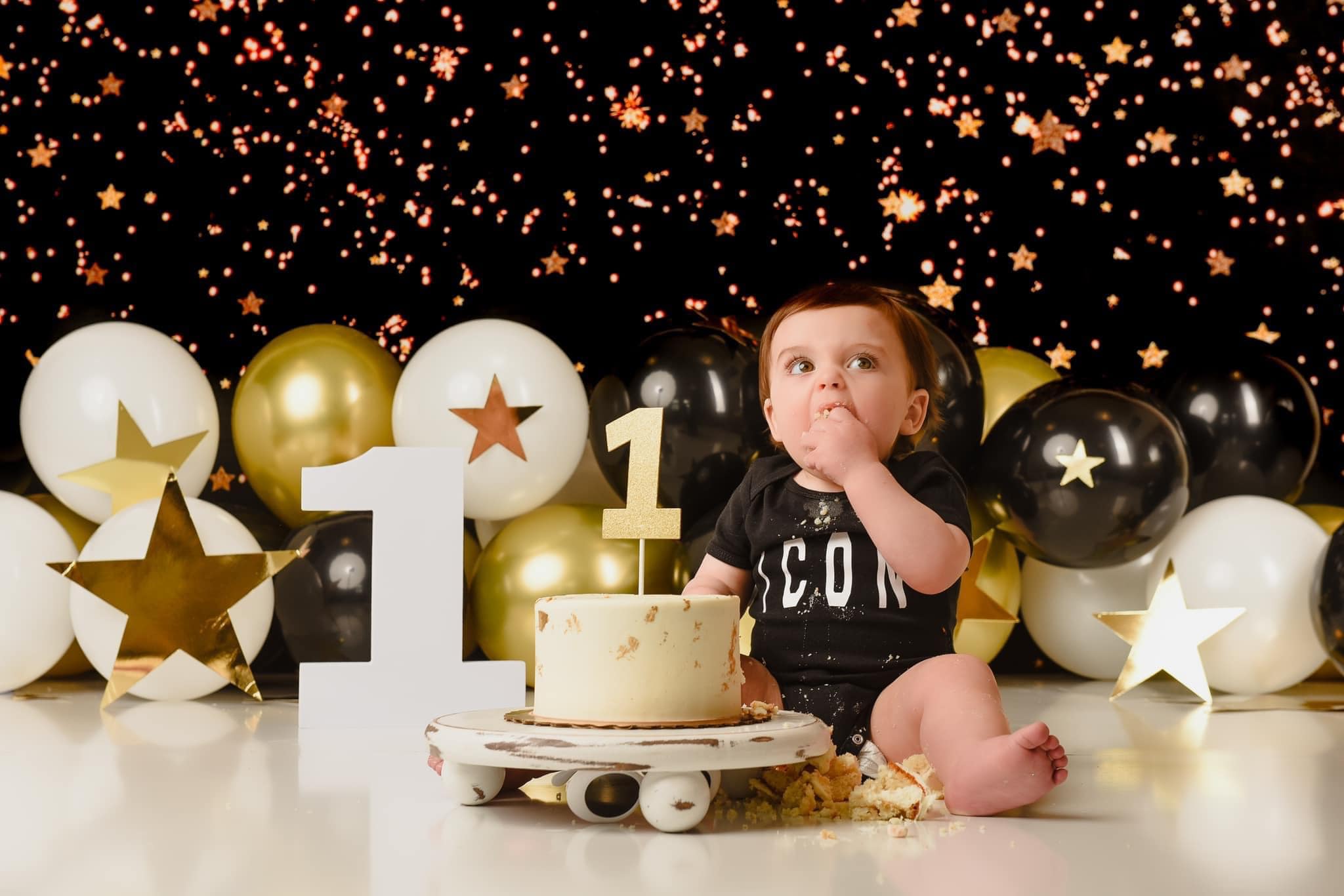 Kate Nachthimmel Valentinstag Sterne Schwarz hintergrund für Fotografie Geburtstag - Kate Backdrop.de