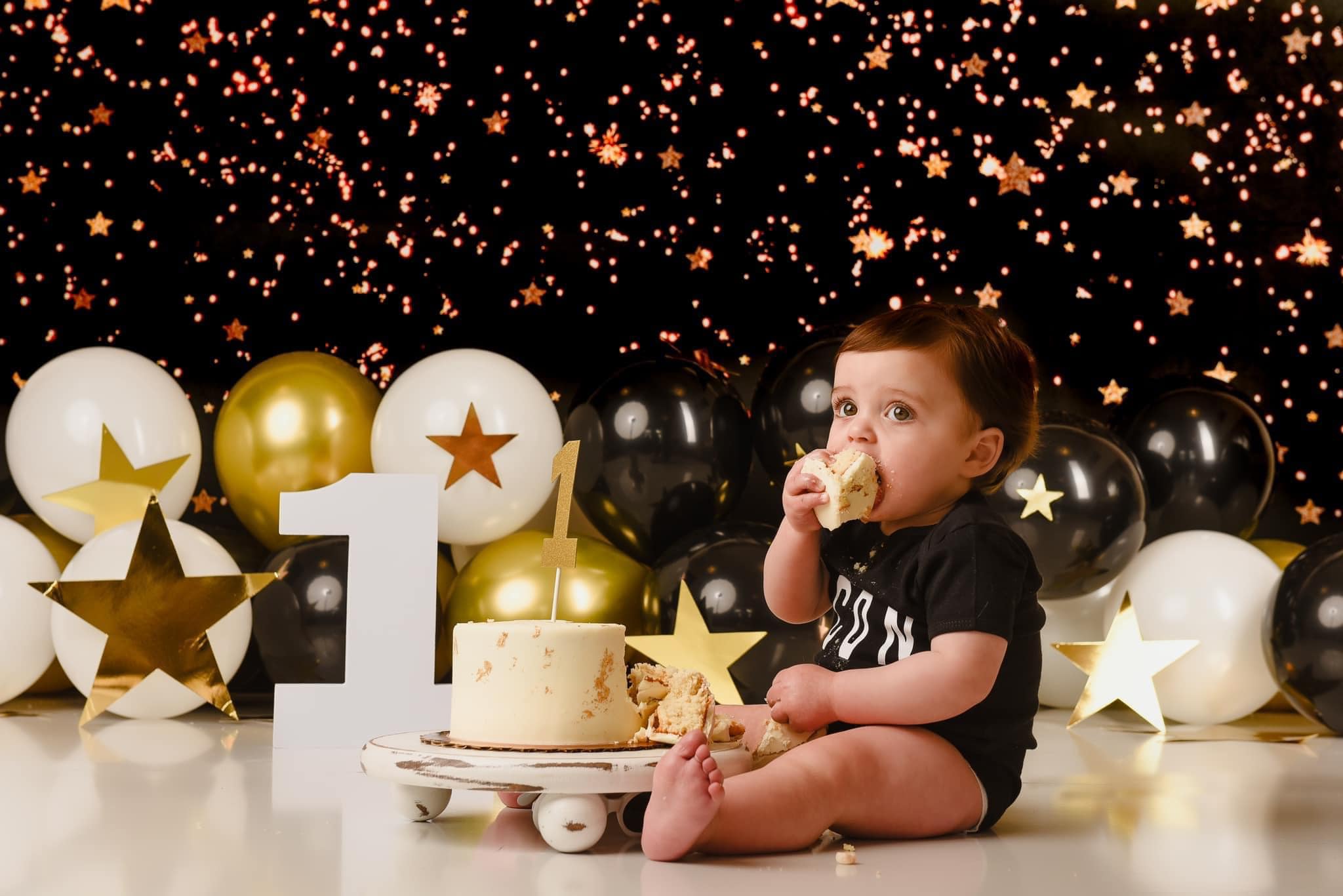 Kate Nachthimmel Valentinstag Sterne Schwarz hintergrund für Fotografie Geburtstag - Kate Backdrop.de