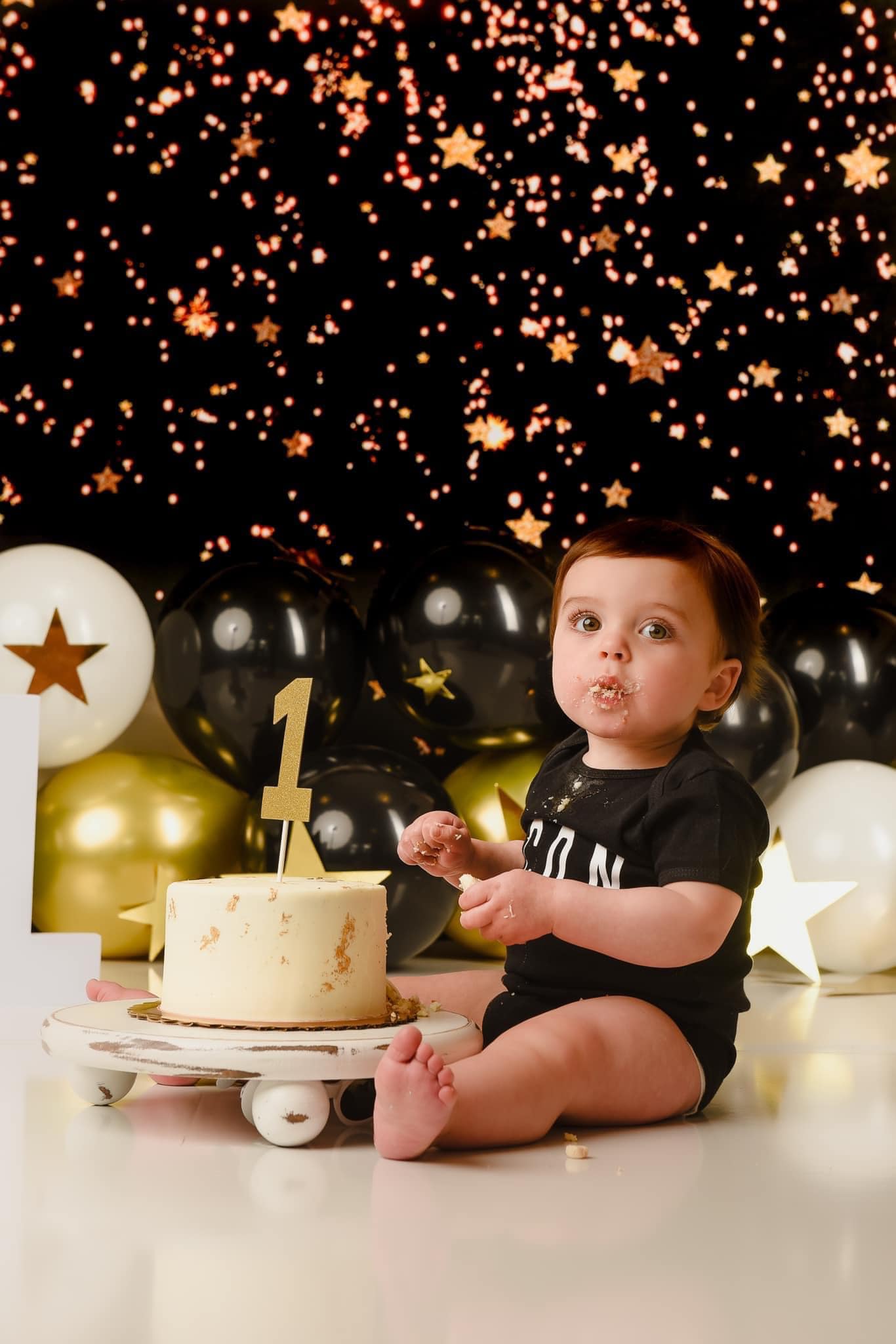 Kate Nachthimmel Valentinstag Sterne Schwarz hintergrund für Fotografie Geburtstag - Kate Backdrop.de